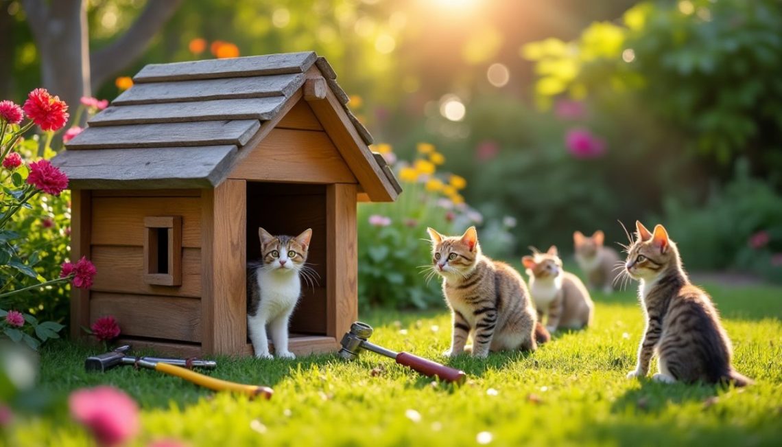 découvrez comment installer facilement un abri pour chats errants dans votre jardin afin de leur offrir un refuge sûr et confortable tout au long de l'année.